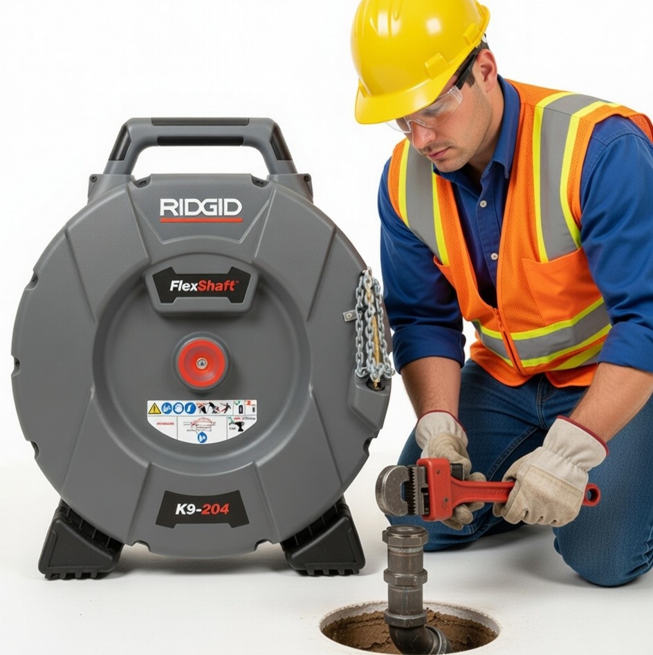 Destapado profesional con máquina Ridgid